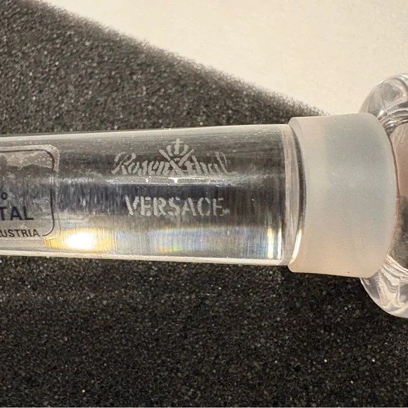 Versace x Rosenthal Medusa Crystal Bottle Stoppers SET of 3, all NEW - Picture 12 of 13